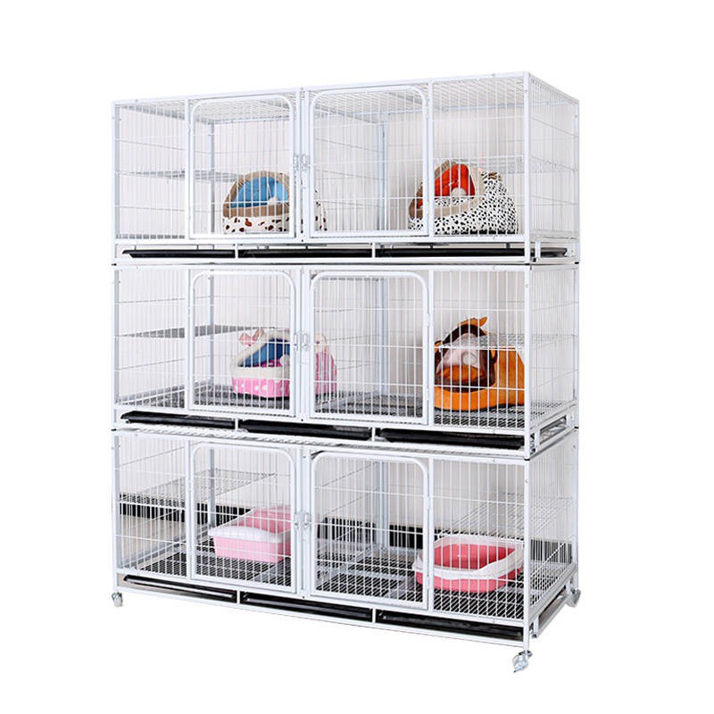 sangkar kucing ✵Breeding cage cat cage Three-layer pet shop 