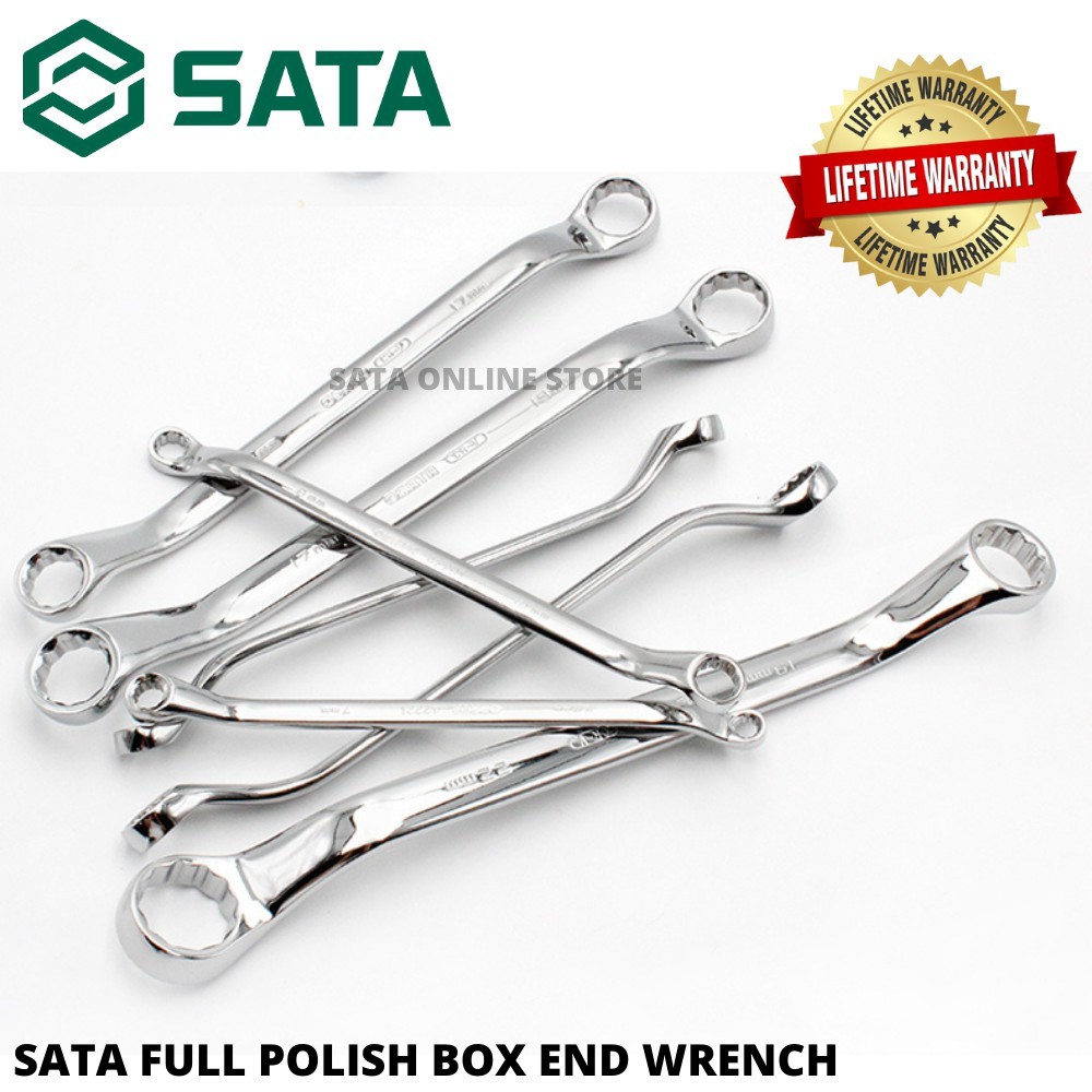 SATA FULL POLISH BOX END WRENCH / SPANNAR SET / SPANNER SET / WRENCH