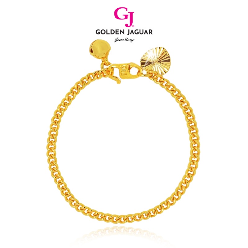 GJ Jewellery Emas Bangkok/Korea 24k Gold Plated Bracelet Gelang Tangan Gajah 0.3 2260301