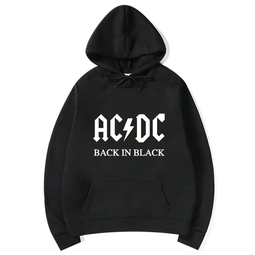 ac dc hoodie bleached