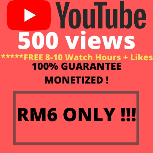 500 Youtube Views Can Either Free 8 10 Watch Hours Or Likes