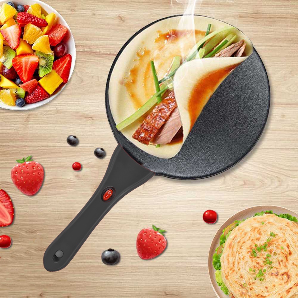 Nonstick Electric Pancake Pan Electric Crepe Maker Pan Lempeng Maker Flat Pan Kuali Lempeng
