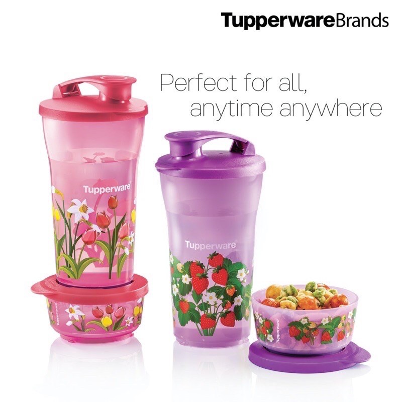 Ready Stock!Tupperware Quench & Snack Set HvwY