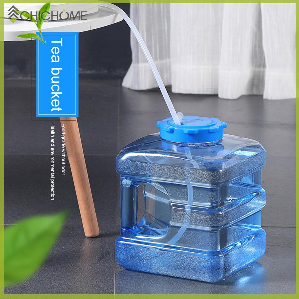 10 L water tank bucket portable water canister with drain tap water outlet with tap BPA-free plastic camping water tank for travel home drinking storage bucket Water container canister 
