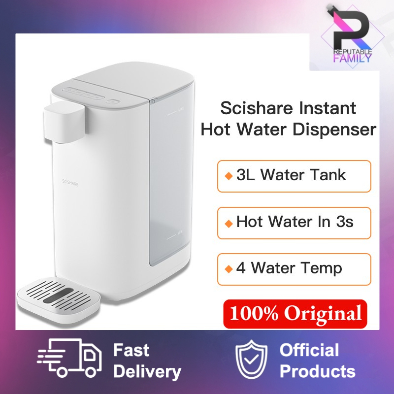 SciShare Smart Water Dispenser 3L S2301 S2303 Instant Heating Hot Water Dispenser Healthy Water Desktop Water Heater