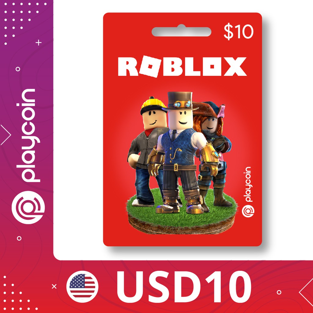 15 Mins 24 7 Delivery Via Whatsapp Roblox Game Card Us Region Usd 10 Playcoin Shopee Malaysia - 15 dollar robux card