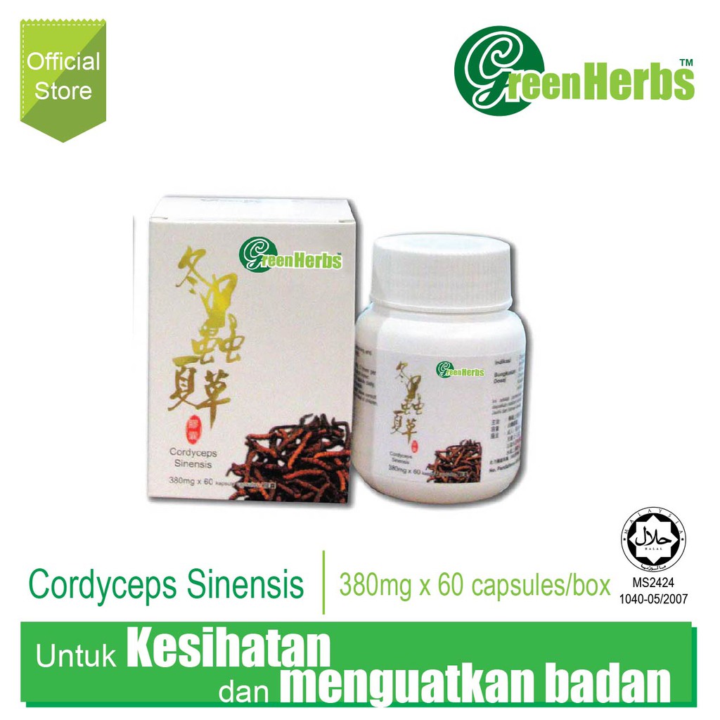 GreenHerbs Cordyceps Sinesis 380mg X 60 capsules | Shopee Malaysia