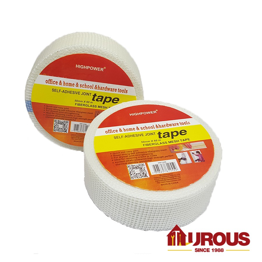HIGHPOWER DRYWALL FIBREGLASS JOINT TAPE DRY WALL TAPE 50MM X 60M