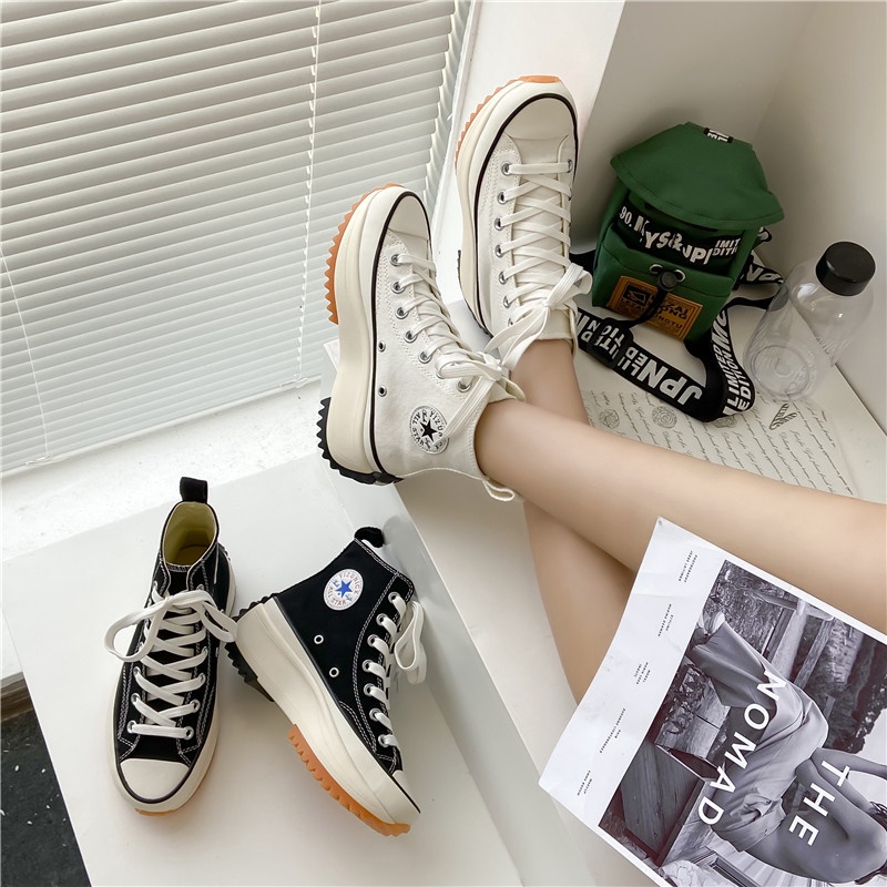 Large Size 41 42 Ulzzang Women Canvas Shoes High Top Pastel Colour Sneakers  Korean Retro Vintage Casual Sneaker | Shopee Malaysia