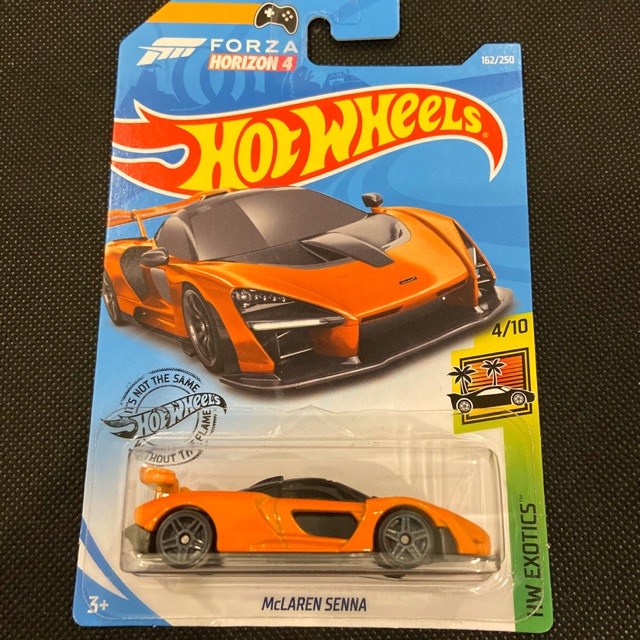 hot wheels mclaren senna orange