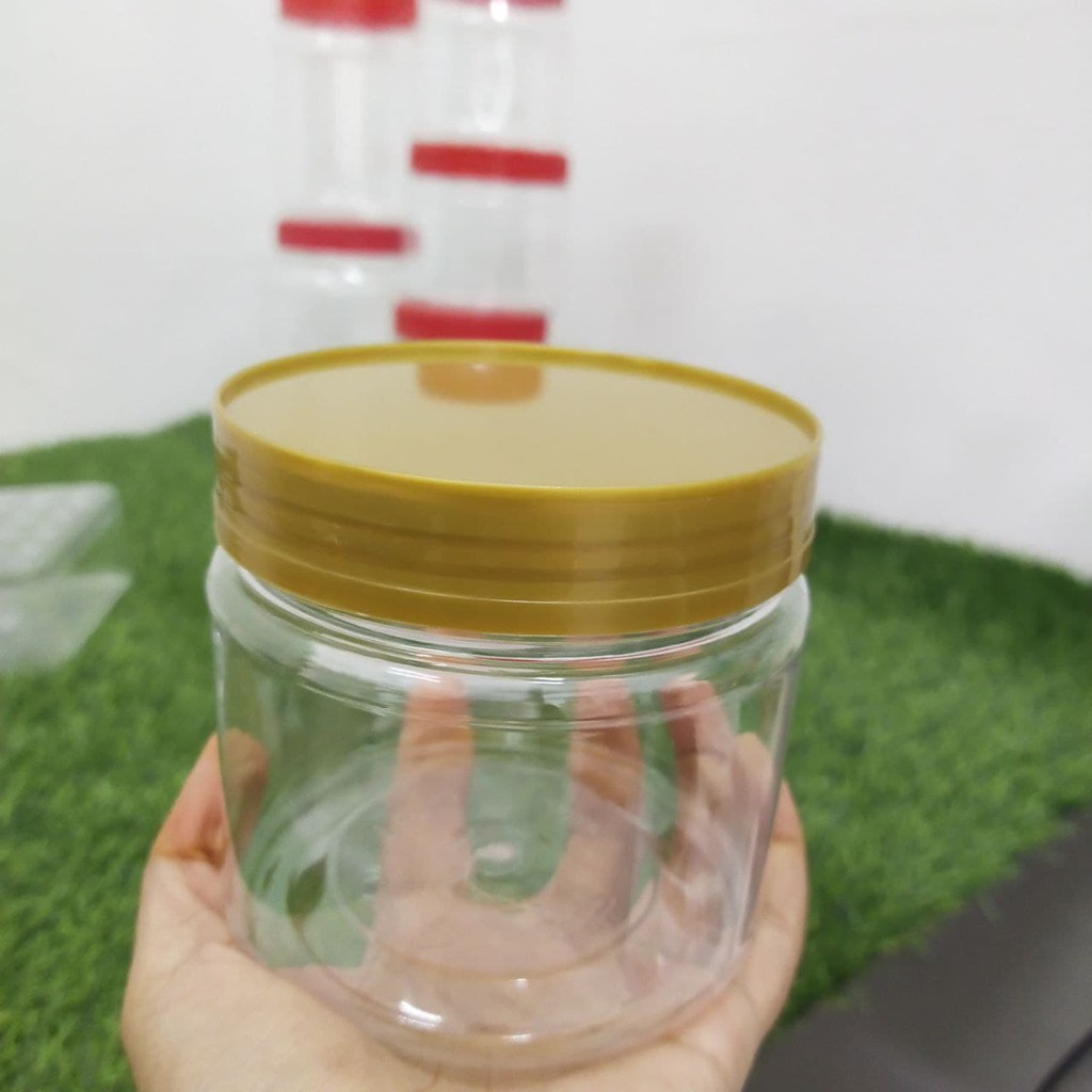 GEG Balang kosong /Balang Kuih Plastik Pet container/Balang Biskut 