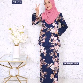 DHIA COTTON Kurung  Kedah  Cik Siti VE Dhia Cotton 