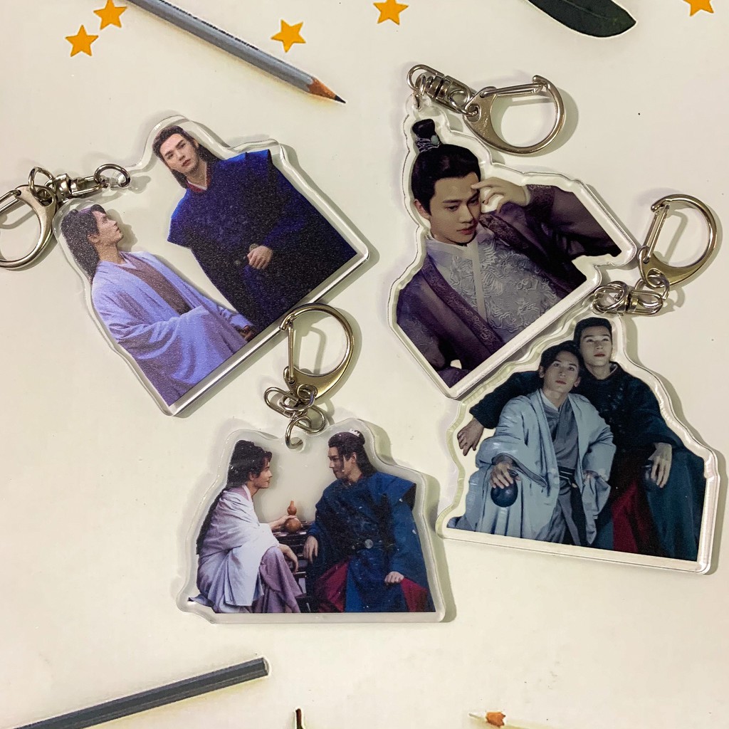 (BUY 1 GET 1 FREE)(Mica in acrylic) Keychain printed with SON HA LENH Thien Nhai Wen Khach Cung Tuan Truong Triet Han