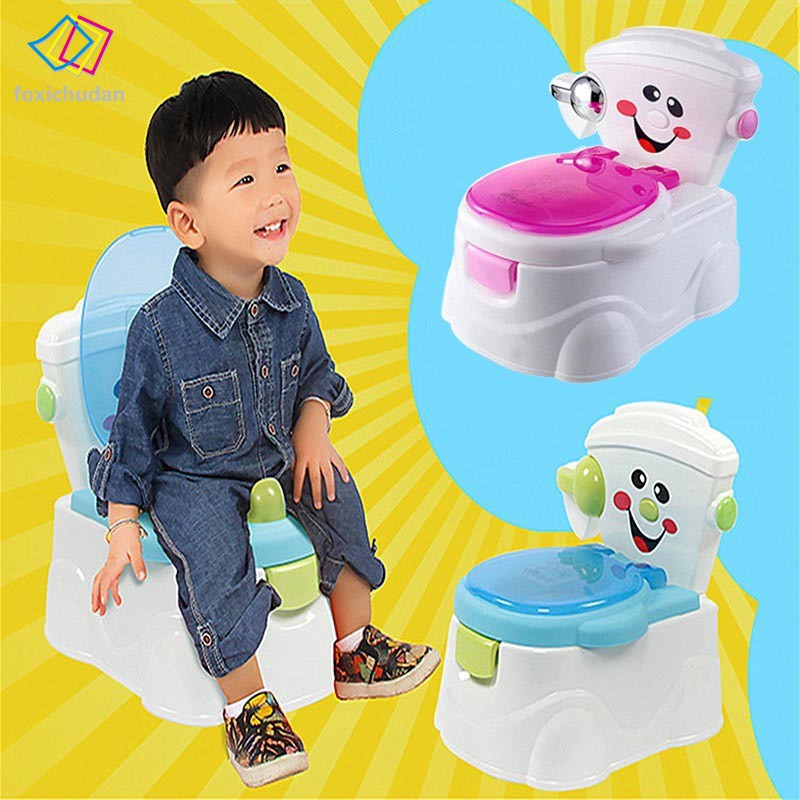 BABY SOFT & STEADY POTTY TRAINING TOILET SEAT WITH HANDLES ASSORTED DESIGN