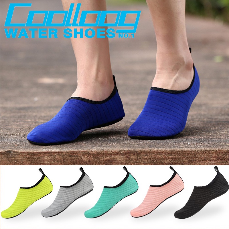 Coolloog Womens Mens Water Shoes Barefoot Mesh Quick-Dry Aqua Water Shoes Beach Swim Sports Yoga 
