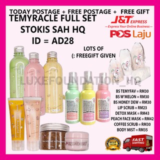 TEMYRACLE BODY SCRUB FULL PACKAGE INCLUDE ORIGINAL HQ FREE POSTAGE FREE GIFT