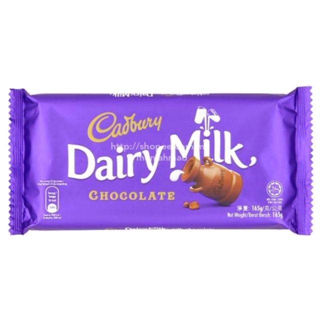 Cadbury Dairy Milk 165gm Coklat Premium Harga Murah Shopee Malaysia