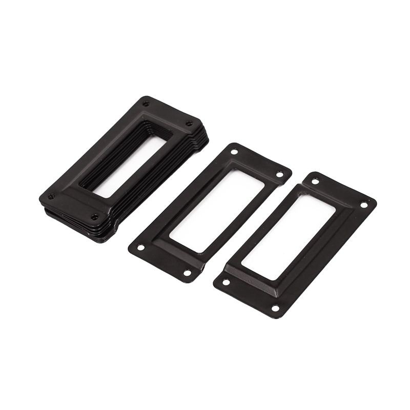 Office Library 62x29mm File Drawer Tag Frame Label Holder Black