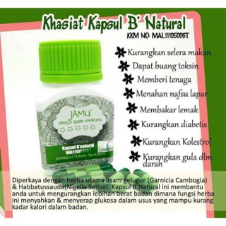 Jamu Rahsia Bidan Kampung Kapsul B Natural Shopee Malaysia