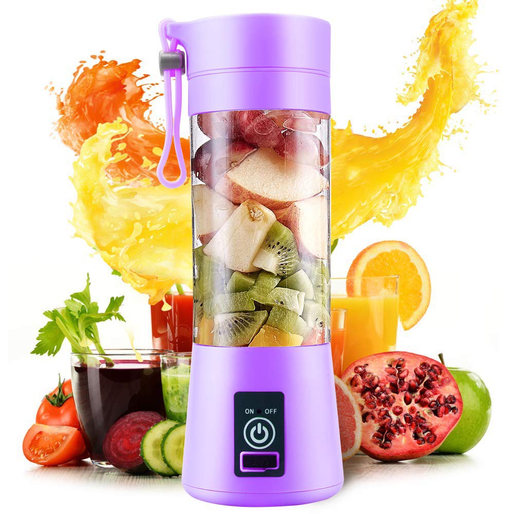 Portable 6 / 4 Blades Electric Juice Fruit Blender Cup Bottle Mixer Smoothie USB Rechargeable for Gym Travel