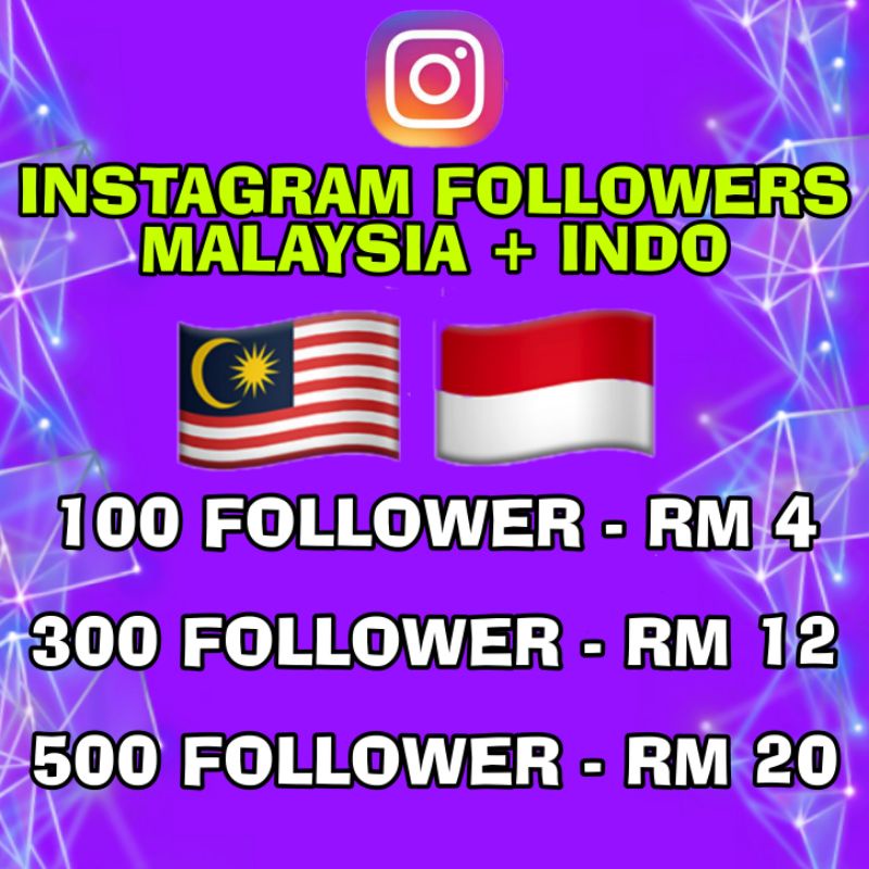 Instagram Follower Malaysia Indonesia Real User