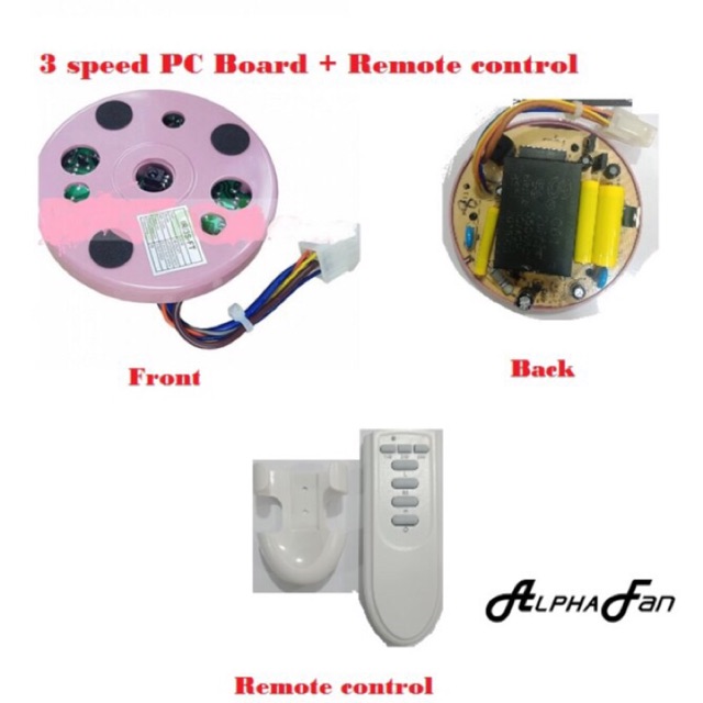 Alpha Ceiling Fan Pc Board Remote Control Ir 3s Ft Reno 699 Alpha Receiver Board