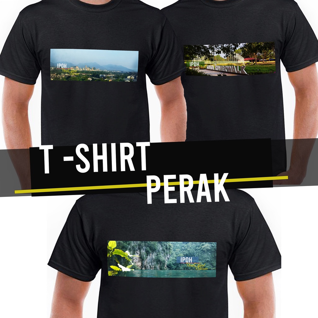 Perak Ipoh mill kinta Tasik Cermin Cotton T-Shirt Souvenir Gift