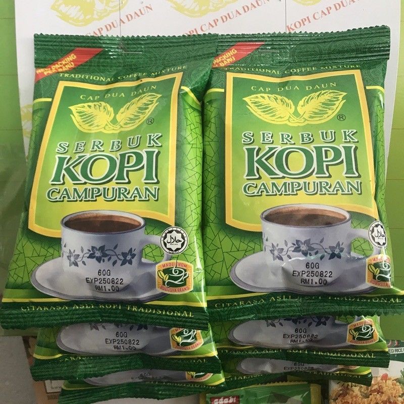 Buy Serbuk Kopi Campuran Cap Dua Daun 60gm X 12 Pack Seetracker Malaysia