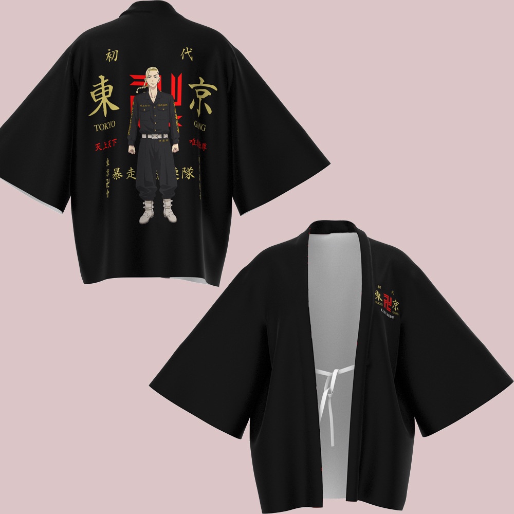 Kimono Cape per i Fan di Tokyo Revengers,S SMARTC Mikey Cosplay Haori 