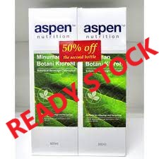 Ready Stock Aspen Liquid Chlorophyll 500ml 500ml X 2