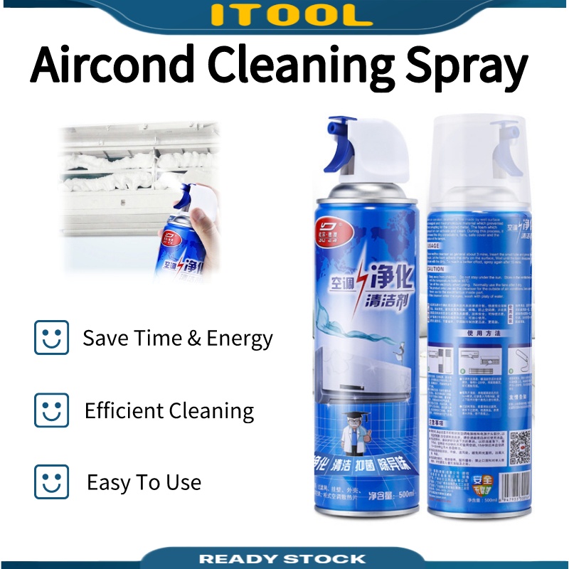 ITOOL 500ML Aircond Cleaner Spray Air Conditioner Cleaner Aircond