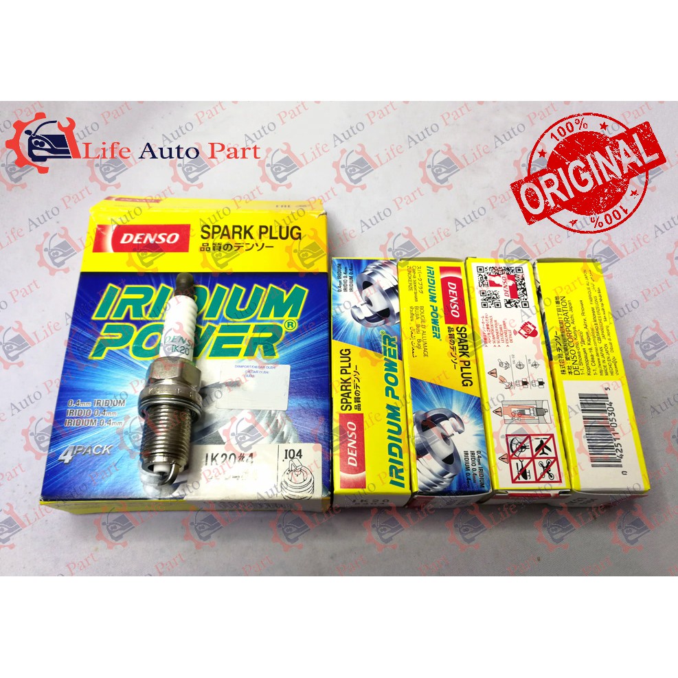 Denso Original Spark Plug IK20 Iridium Proton Inspira X70 Stream Jazz