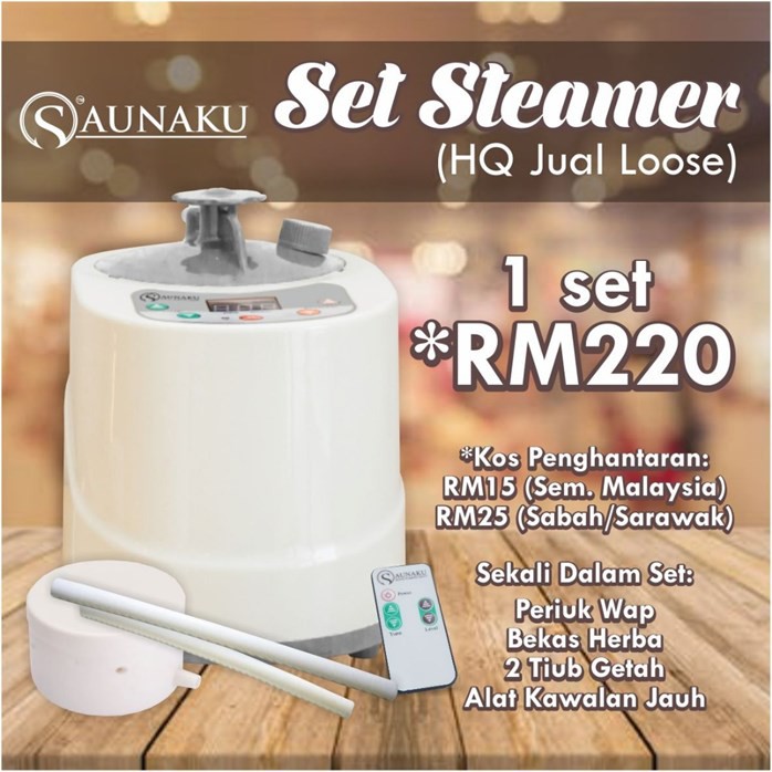 Buy Set Steamer Saunaku With Remote Control Set Periuk Wap Sauna Seetracker Malaysia