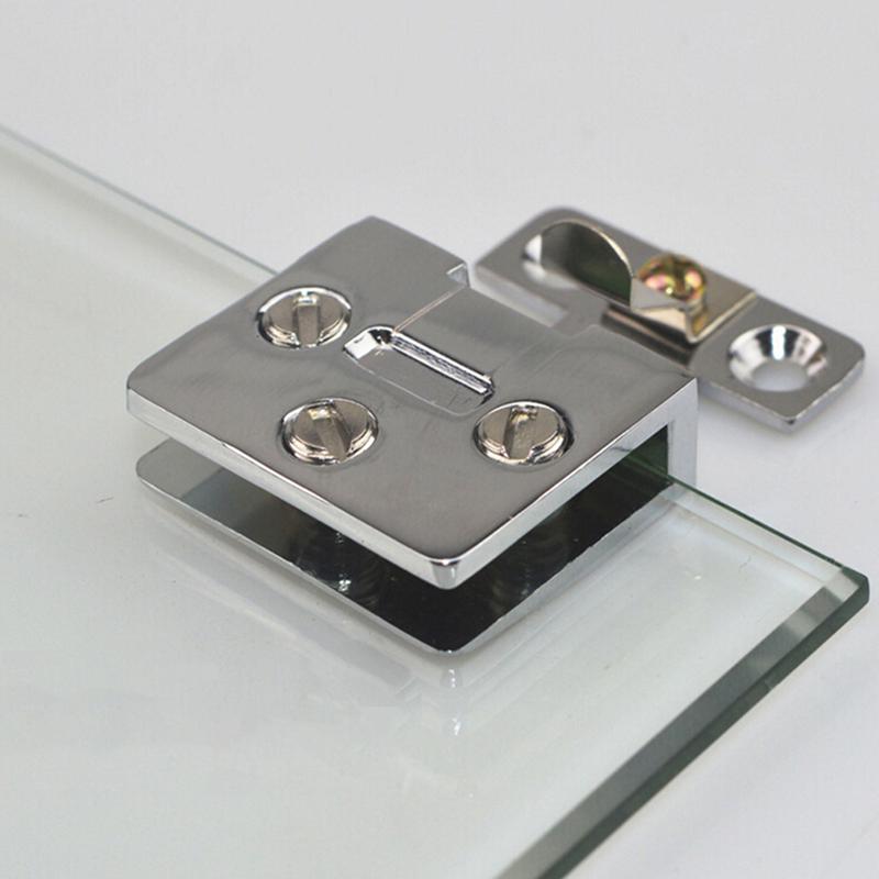 Glass Door Hinge  Display Cabinet Hinges Swivel Cupboard 