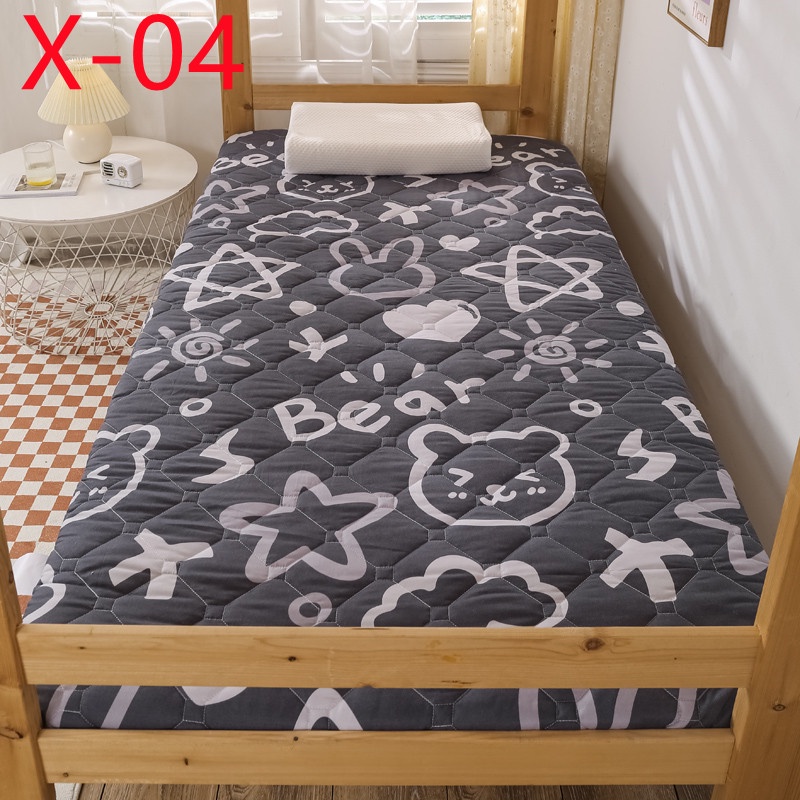 shopee: Fast shipment！Mattress foldable Soft 2-3cm mattress for floor Tatami dormitory mattress A mattress that can be placed on the floor (0:3:color:X-04;1:1:size:Super single100x200cm)
