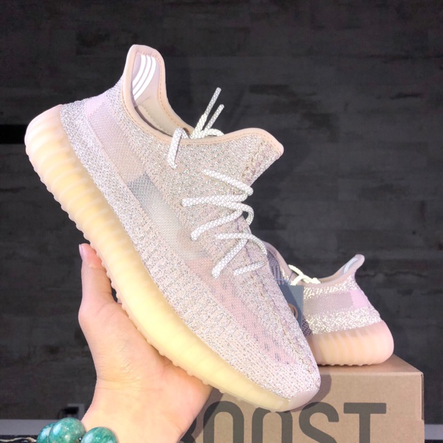 yeezy pink reflective