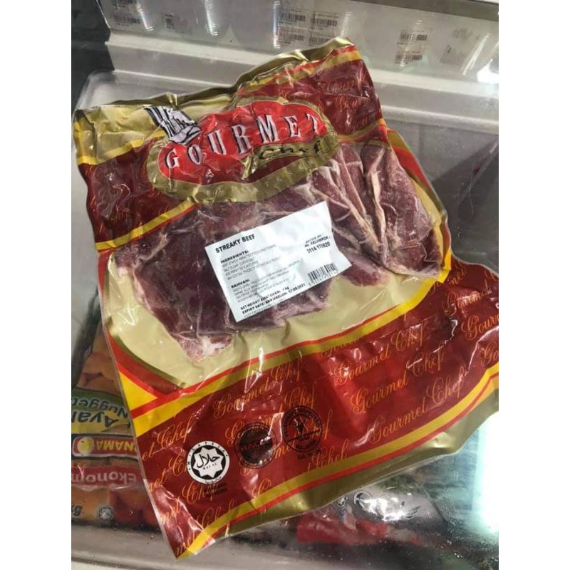 IPOH FOOD GOURMET STREAKY BEEF HALAL 1KG Shopee Malaysia