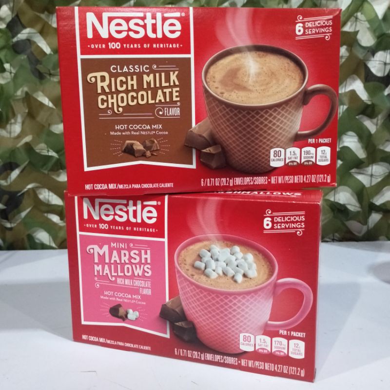 🇺🇸 Nestle Hot Cocoa Mix • Classic Rich Milk Chocolate • Mini Marsh ...