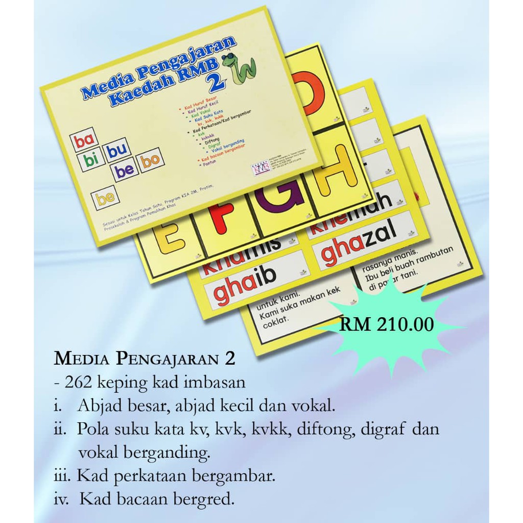 Belajar Membaca | PraSekolah | Kelas Pemulihan | Kaedah Bacaan | BBM ...