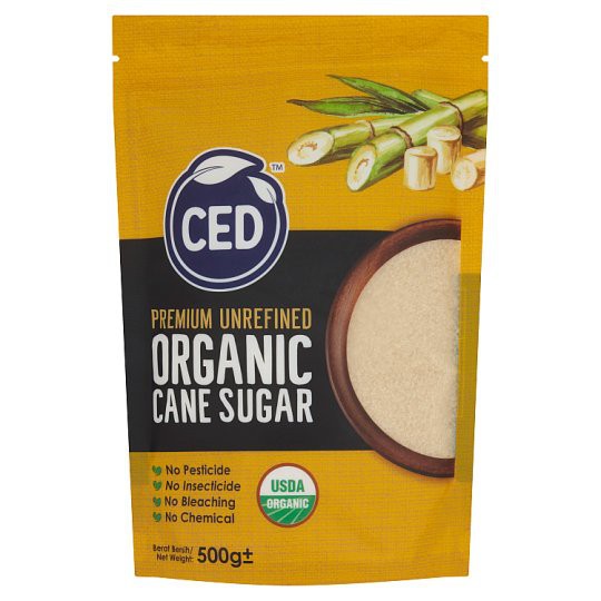  READY STOCK CED 100 ORGANIC CANE SUGAR 500g Shopee Malaysia