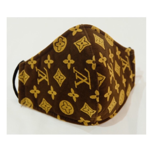 Printed Face Mask (LV Brown) | Shopee Malaysia