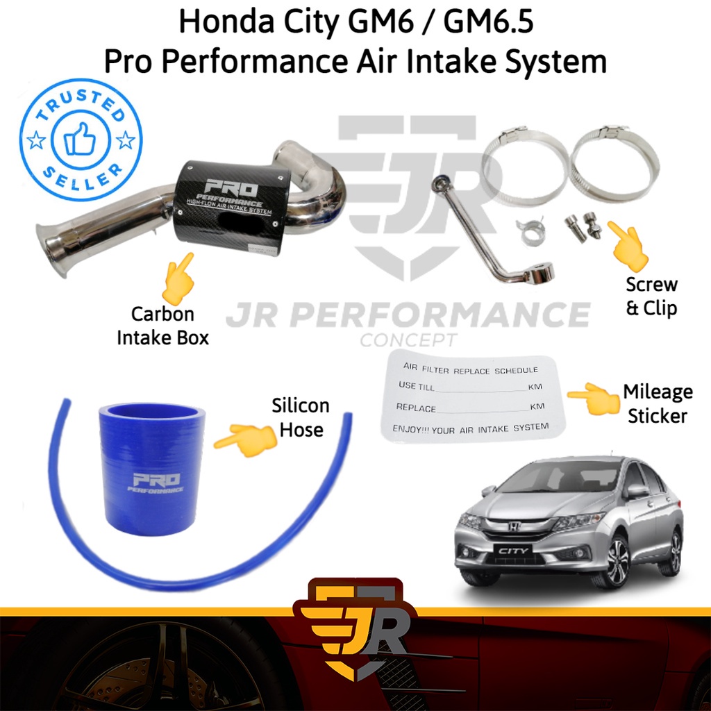 PRO PERFORMANCE High Flow Cold Air Intake System Honda City GM6 GM6.5 1