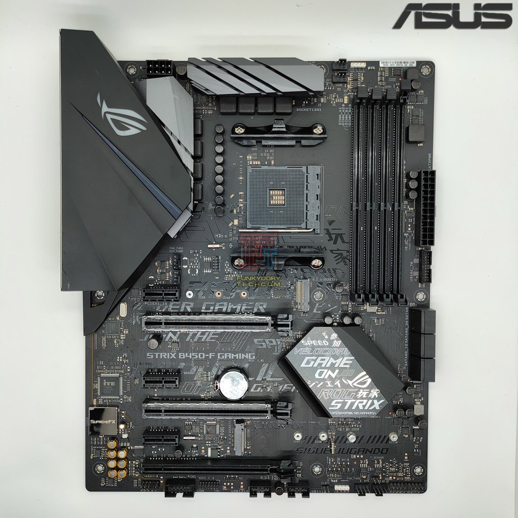 Asus ROG STRIX B450F GAMING ATX AM4 Motherboard preinstalled I/O