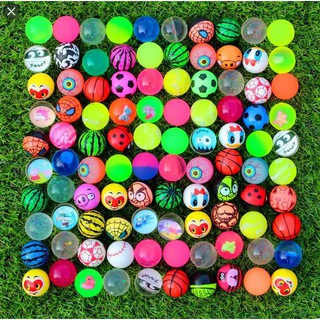 🇲🇾 🔥Ready Stock🔥 32mm Bouncy Bouncing Funny Colorful Rubber Ball Toys For Capsule Candy Game Machine Bola Main 弹力球