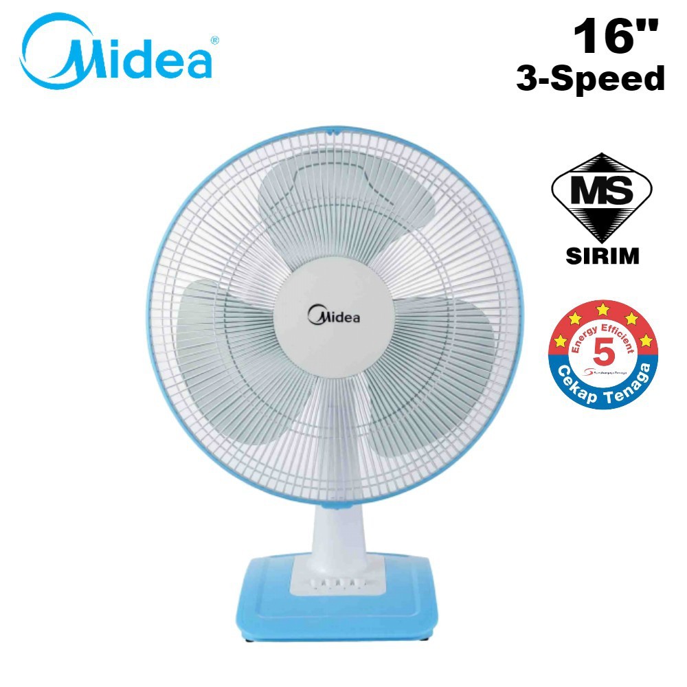 Ready Stock Midea 16 Table Fan Mf 16ft17nb Shopee Malaysia