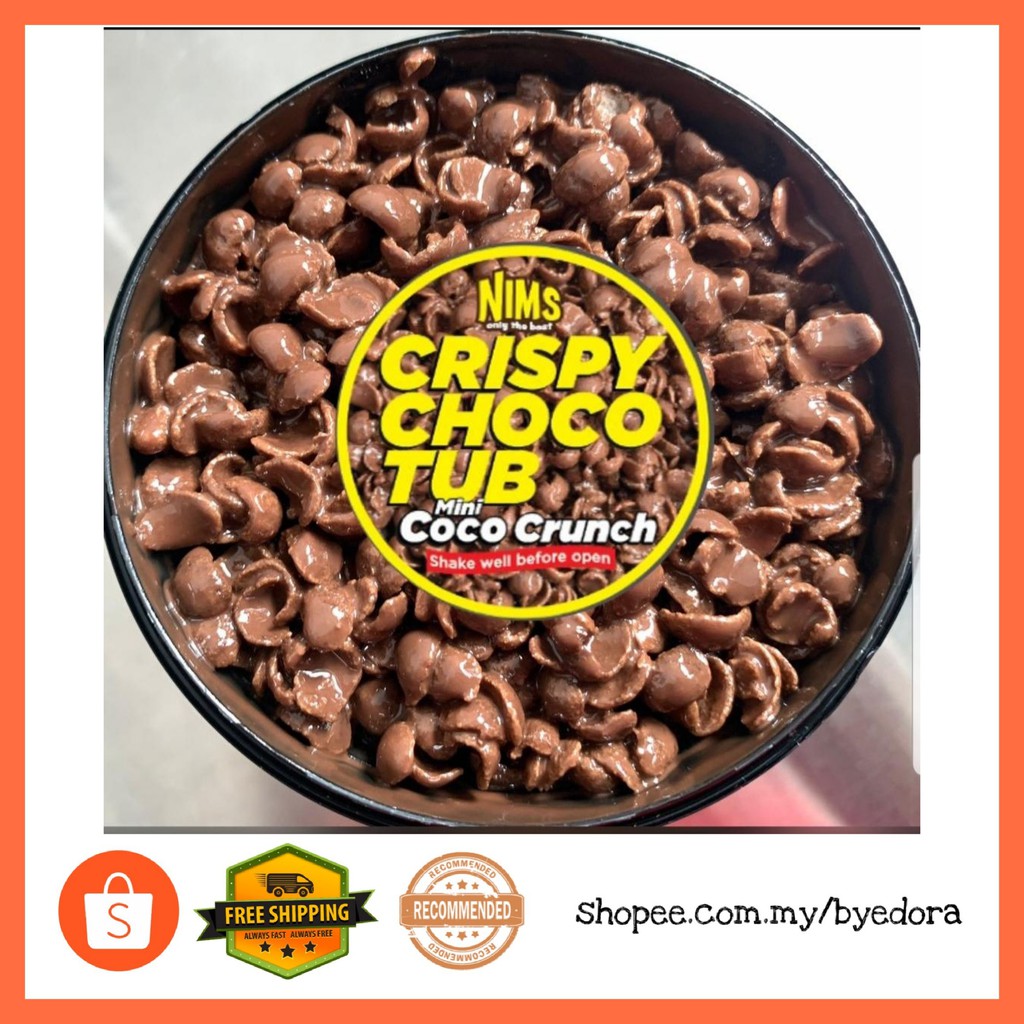 Nims Crispy Choco Tub Coklat Meleleh  Shopee Malaysia