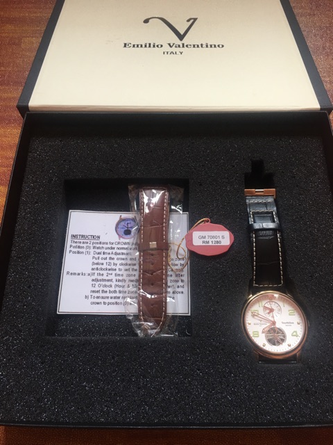 Emilio Valentino Authentic Fesyen Wanita Jam Tangan Di Carousell