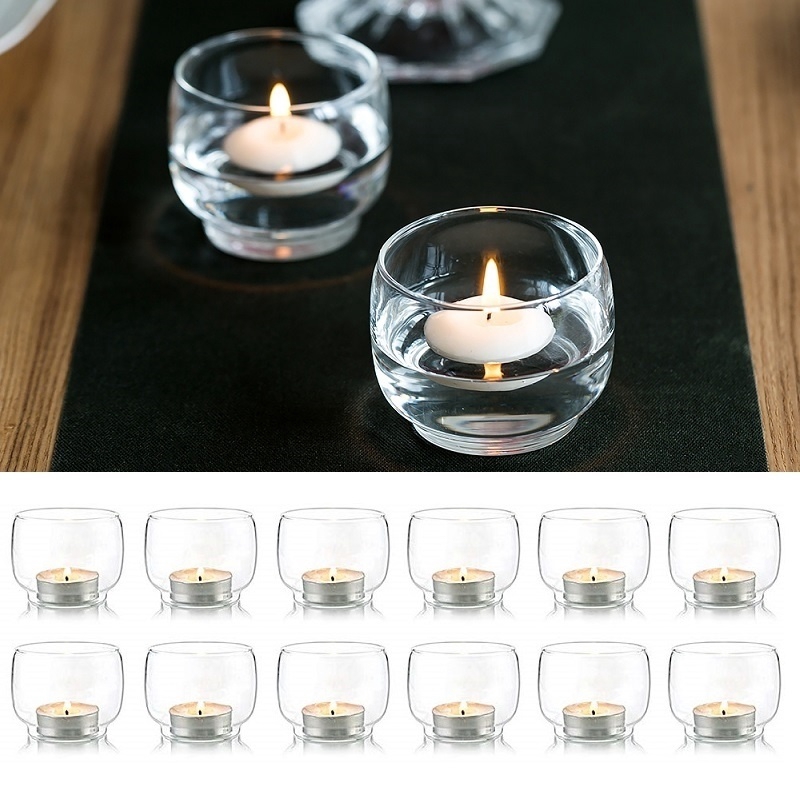 glass candle holders centerpieces