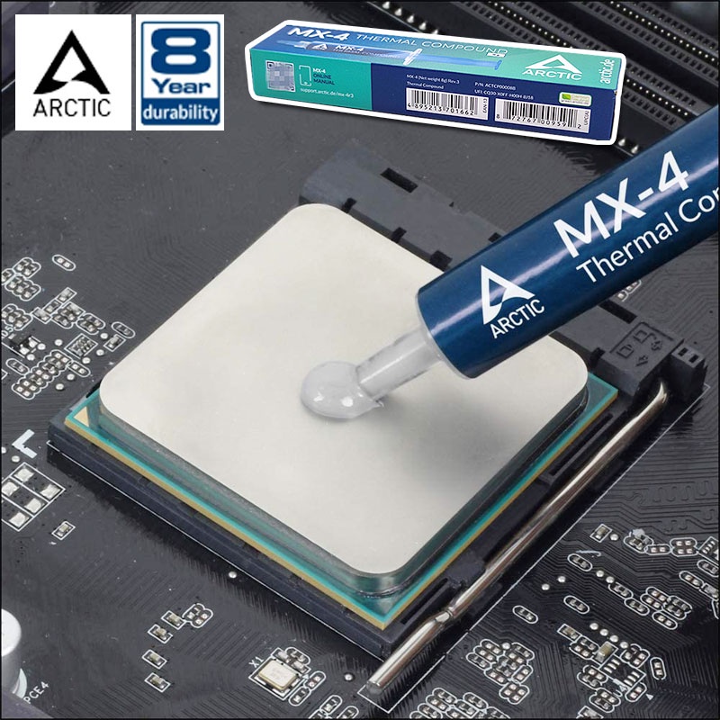 Arctic Authenticity Check Thermal Paste MX-4 4/8g For GPU Block Cooling ...