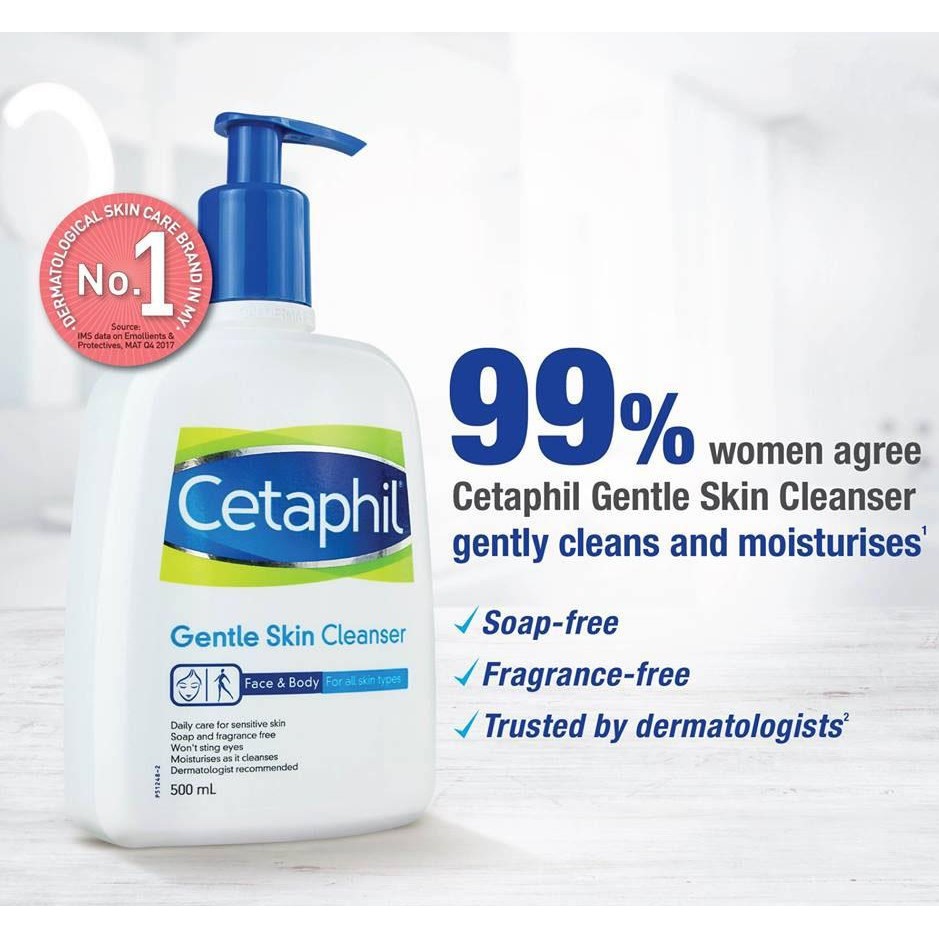 CETAPHIL GENTLE SKIN CLEANSER 500ML | Shopee Malaysia